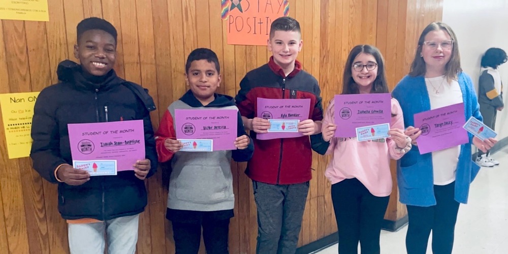 Team 8B February Students of the Month