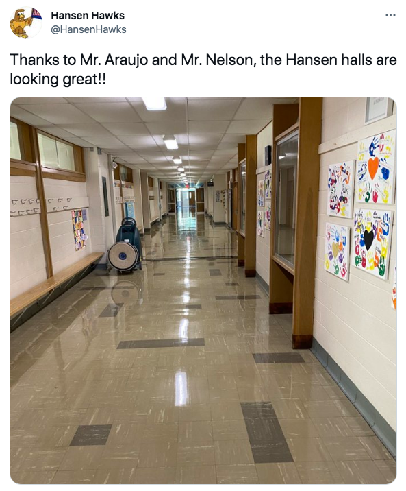 Hansen Elementary School hallway