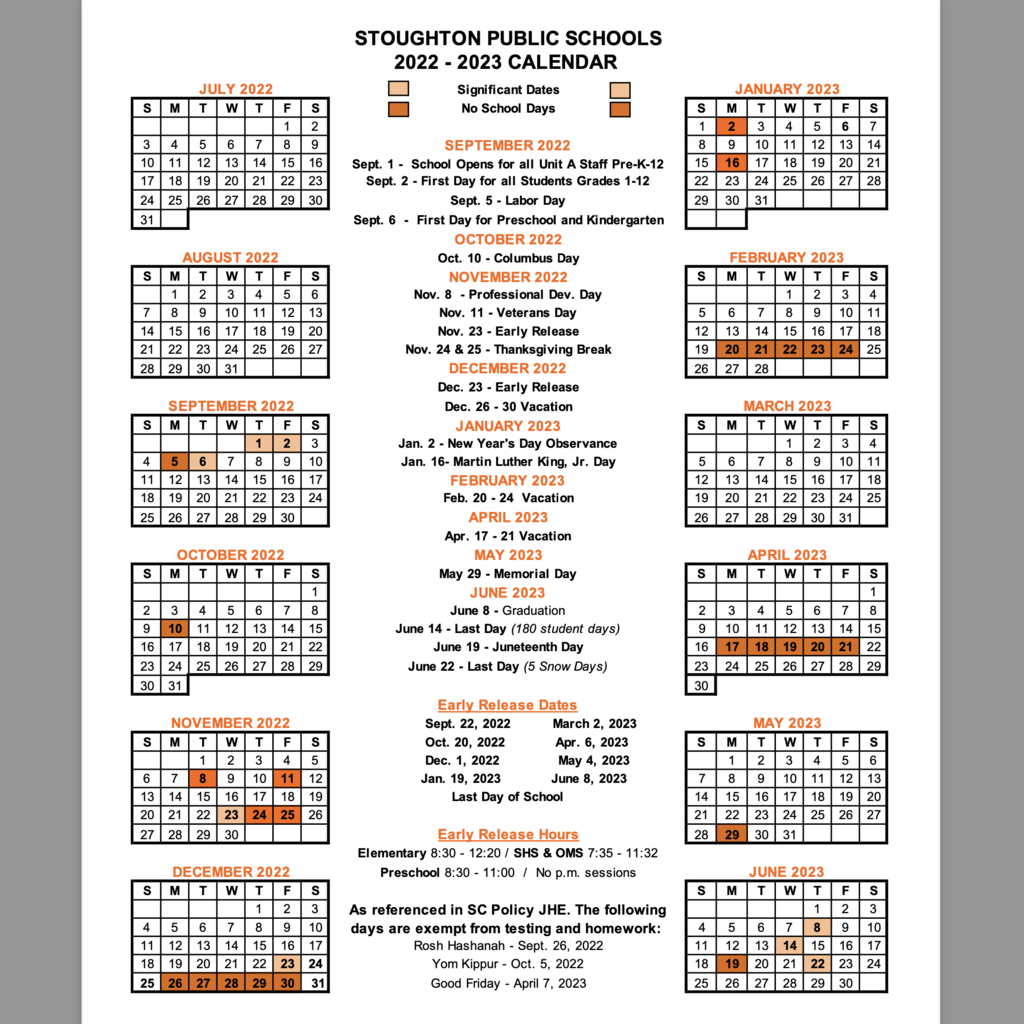 Brockton School Calendar 22 23 prntbl.concejomunicipaldechinu.gov.co