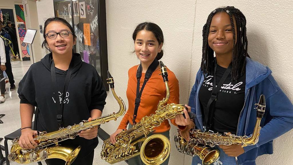 OMS 8th Grade Band Students