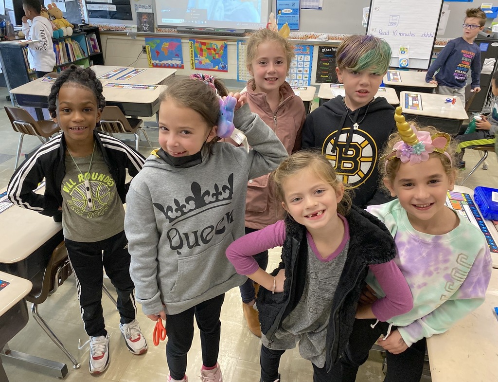 Crazy/fun hat & hair day at the Hansen School