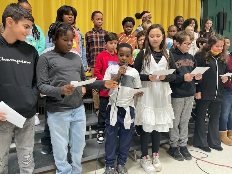 Hansen School's Giving Thanks Assembly