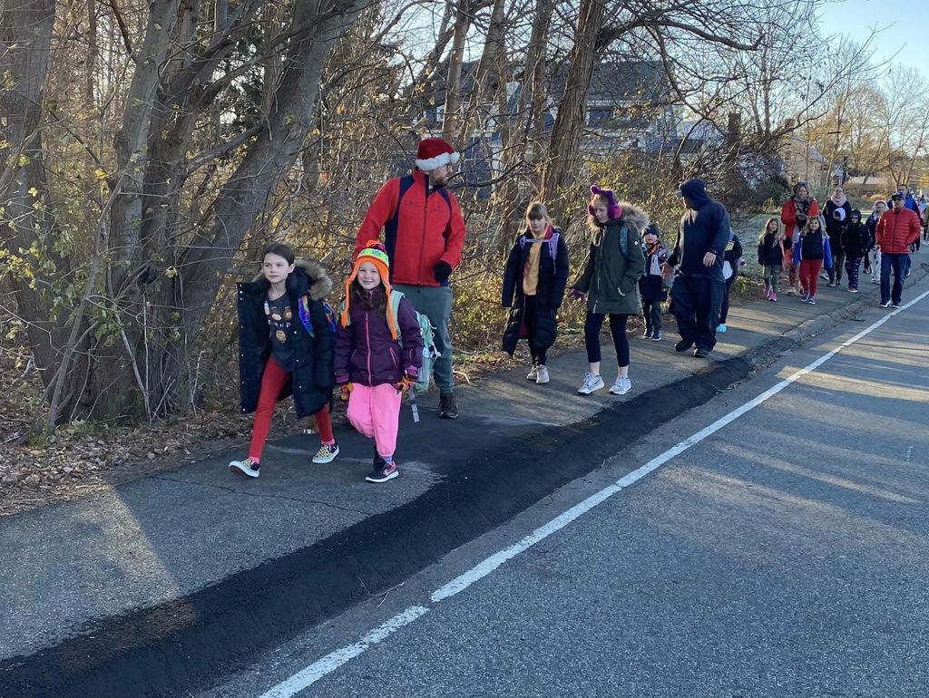 Gibbons Walk to School event
